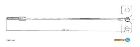 Тросовий привод, стоянкове гальмо ADRIAUTO 28.0218.1