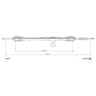 Трос ручного гальма NISSAN MICRA ADRIAUTO 28.0234.1