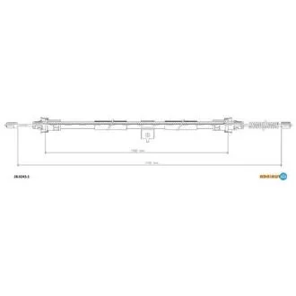 NISSAN трос ручн.гальма прав.Note 06- ADRIAUTO 28.0243.1