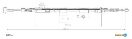 Трос стояночного гальма ADRIAUTO 28.0276.1