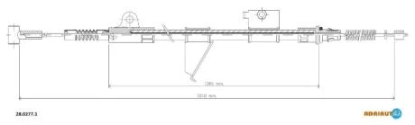 Трос стояночного гальма ADRIAUTO 28.0277.1