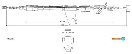 Тросовий привод, стоянкове гальмо ADRIAUTO 33.0203.1