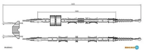Трос гальма стоянки ADRIAUTO 33.0214.1