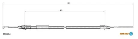 Трос зупиночних гальм ADRIAUTO 35.0223.1