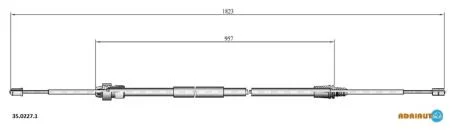 Трос стояночного гальма ADRIAUTO 35.0227.1