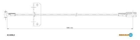 Трос стояночного гальма ADRIAUTO 41.0204.2