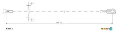 Трос стояночного гальма ADRIAUTO 41.0205.2