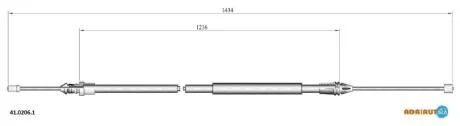 Трос зупиночних гальм ADRIAUTO 41.0206.1