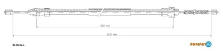Трос зупиночних гальм ADRIAUTO 41.0232.1