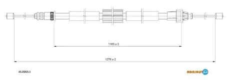 Трос зупиночних гальм ADRIAUTO 41.0263.1