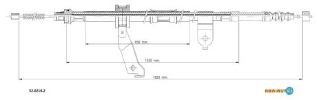 Трос стояночного гальма ADRIAUTO 52.0210.2