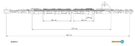 Трос зупиночних гальм ADRIAUTO 52.0257.1