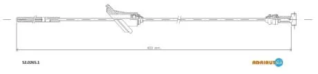 Трос зупиночних гальм ADRIAUTO 52.0265.1
