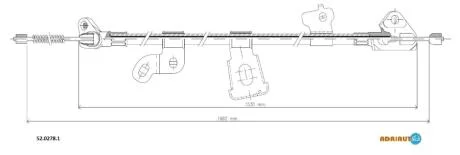 Трос зупиночних гальм ADRIAUTO 52.0278.1