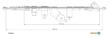 Тросовий привод, стоянкове гальмо ADRIAUTO 52.0281.1