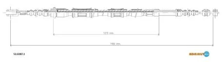Трос ручного гальма ADRIAUTO 5202871