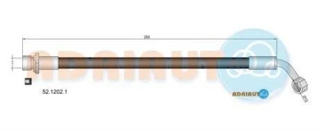 TOYOTA шланг гальмівний задн. пр. Land Cruiser 100 98- ADRIAUTO 52.1202.1