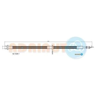 TOYOTA шланг гальмівний передн.прав AVENSIS 1.5VVTI/1.8/2.2/2.0D-4D 03- ADRIAUTO 52.1229.1