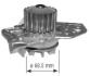 PEUGEOT помпа води Citroen BX 1.9D 87-,C15 1.8D,309,405,Rover AIRTEX 1310 (фото 1)