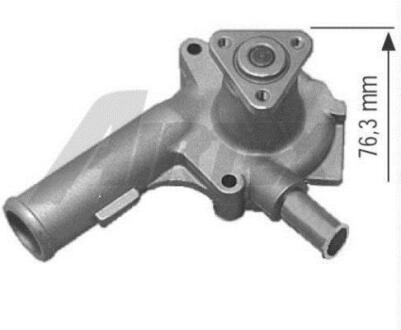 Насос водяной Ford Escort/Orion 1.1/1.3/i 91-, Fiesta 1.0/1.1/1.3/i 91- HCS AIRTEX 1404