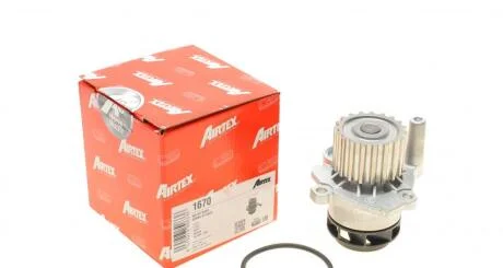 Помпа водяна VW Passat,Polo,Sharan,Touran,T5,Audi,Seat,Skoda Fabia 1,9TDI 00- AIRTEX 1670