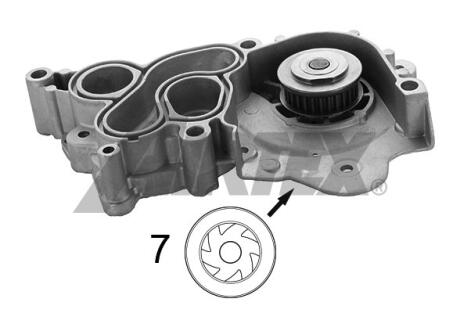 Насос водяний VW Polo, Skoda Fabia 1,0i/TSi 14->, Audi A3 1.4TFSI 12-> AIRTEX 2076
