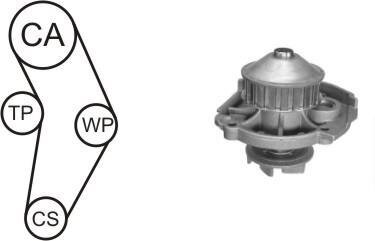 Ремкомплект ГРМ (ремінь+ролики+помпа) Fiat Panda, Punto 1.1 (93-04) (DAYCO-) AIRTEX WPK-152303