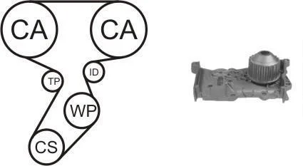 Комплект ременя ГРМ AIRTEX WPK-164101