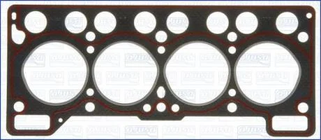 Прокладка головки блока арамідна ширина [мм]: 159, D [мм]: 72, длина [мм]: 369, Толщина [мм]: 1,35, Вес [г]: 120, только в соединении с: 81011500, Г/Б RENAULT 1.2/1.4 C1C/C1E/C1G/C1J/C2J/C3J 1.35MM AJUSA 10036200