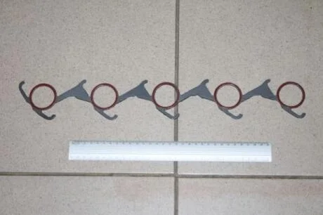 Прокладка колектора двигуна арамідна ширина [мм]: 70, длина [мм]: 450, Толщина [мм]: 1, Вес [г]: 8,521, КОЛЛ. IN MB OM602 AJUSA 13038500