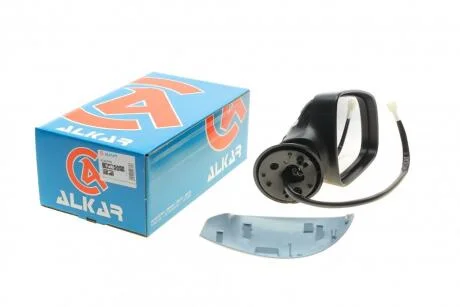 Зеркало заднего вида RENAULT LOGAN/SANDERO/DUSTER/STEPWAY 04- электрич.выпукл.подогрев грунт.прав. (в сборе) ALKAR 6140594