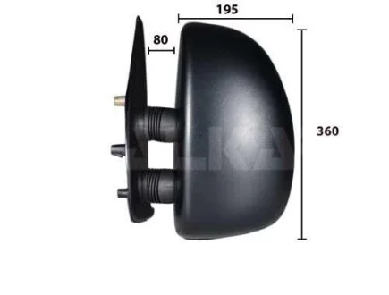 Зеркало заднего вида PSA JUMPER/DUCATO/BOXER 02- мех.выпукл.лев. (в сборе) ALKAR 9254961