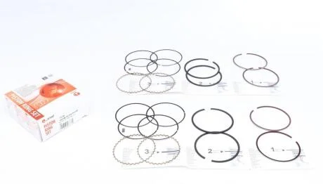 Кольцо поршневое DAEWOO, CHEVROLET LANOS, NEXIA 1.5 SOHC (0.5) (до vin 520013) (77.0) (77.0x1.5x1.5x3.0) к-т, кор. уп. AMP PR-DAE-49-3548-050-SET