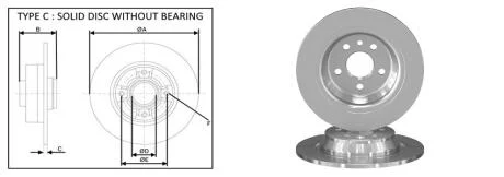 Диск гальмівний APLUS 61287AP