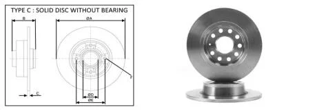 Диск гальмівний зад. Skoda Octavia III, IV (272mmx10mm) APLUS 61288AP