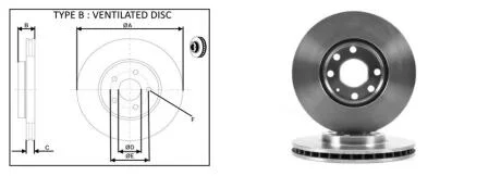 ГАЛЬМІВНИЙ ДИСК ПЕРЕДН. OPEL ASTRA G ФУРГОН (F70) [01/99-04/05] APLUS 61302AP