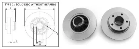 ГАЛЬМІВНИЙ ДИСК ЗАДН. RENAULT TRAFIC II С БОРТ.ПЛАТ [03/01-] APLUS 61311AP