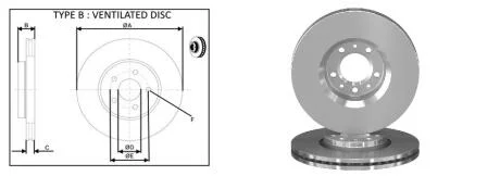 Диск гальмiвний APLUS 61343AP