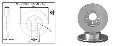 Диск гальмівний перед. Citroen Jumper/Peugeot Boxer/ Fiat Ducato 1.9D-3.0HDi 94- APLUS 61357AP