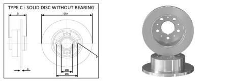 ГАЛЬМІВНИЙ ДИСК ЗАДН. FIAT DUCATO (250_, 290_) 07/06- APLUS 61387AP