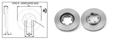 Диск гальмівний перед. (288mmx33mm) FORD TOURNEO CUSTOM 2.0 TDCi/2.0 TDCi [RWD] 04.12- APLUS 61400AP