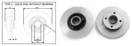 ГАЛЬМІВНИЙ ДИСК ЗАДН. RENAULT MEGANE II СЕДАН (LM0/1_) [08/03-] APLUS 61481AP