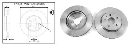 Гальмівний диск задн. Opel Insignia 08-, Saab 9-5 1.4-2.4 08- APLUS 61496AP