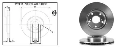 Диск гальмiвний передній (кратно 2) TOYOTA AURIS TOURING S (07/13-) APPLUS APLUS 61508AP