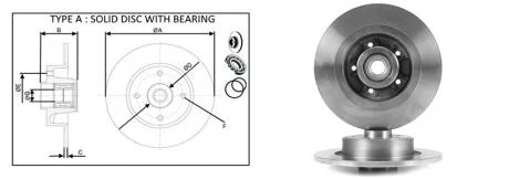 Диск гальмівний зад. (APPLUS) APLUS 61531BAP