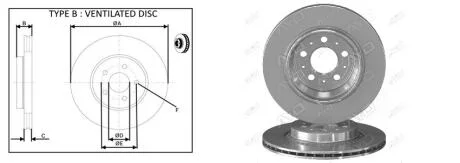Диск тормозной задний (кратно 2) Volvo XC90 I (275) (06/02-12/14) APLUS 61539AP