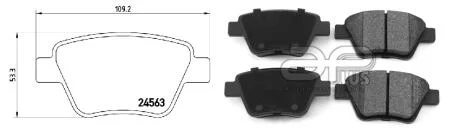 Колодки гальмівні задні Skoda Octavia A5 05->, VW Caddy 10->, Passat B7 USA (сист. Bosch) APLUS 71176BAAP