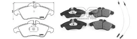Колодки гальмівні передні MB Sprinter-VW LT (95-06) сист.ATE APLUS 71220BAAP