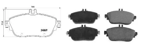 Колодки гальмівні передні MB A-Class W176 APLUS 71306BAAP