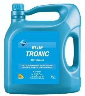 BlueTronic SAE 10W-40 (виходить з виробництва, заміна - BlueTronic II SAE 10W-40) 5L ARAL 1529FA